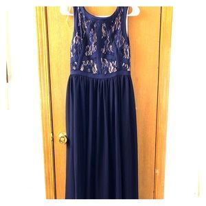 Navy Blue Long Dress